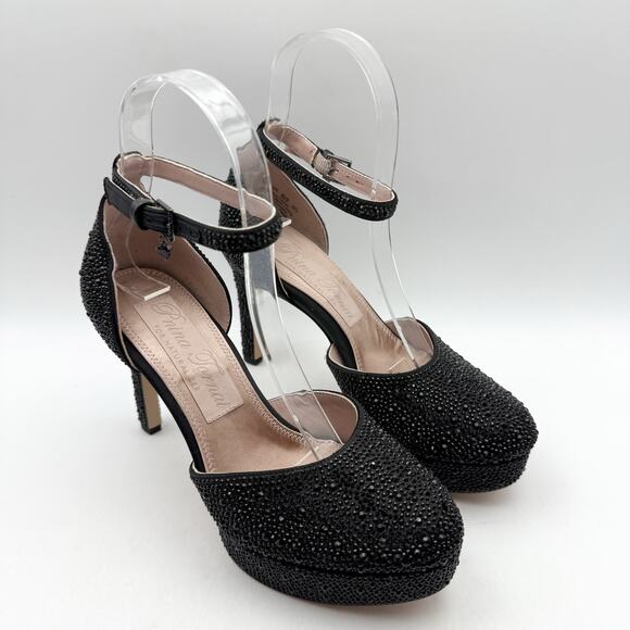 Naturalizer Pnina Tornai Womens Rak Platform Pump US 5.5 M Black Satin EUC - Picture 4 of 14